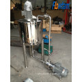 stainless steel emulsifying mixing tank with a liquid transfer pump